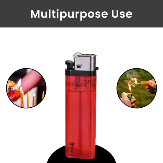 Pack of 5 Disposable Lighters Cigarette Lighters Utility Lighter Child Safe Adjustable Flame