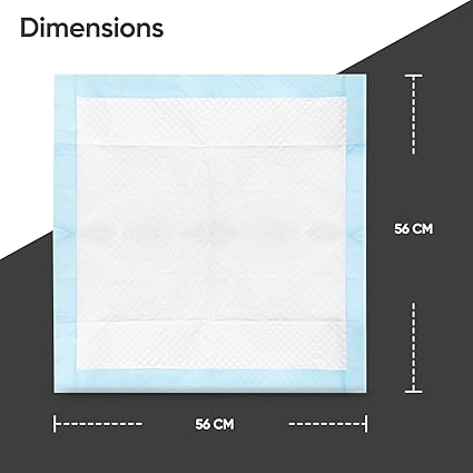 Aspect Puppy Training Pads, 50 Pack 6 Layers of Protectio, Puppy Pads, Water Proof Dog Pee Pad (560mm x 560mm, White)