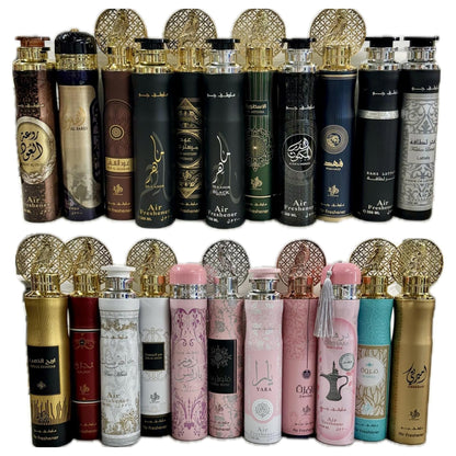 Luxtrous Long-Lasting Dubai Air Fresheners – Alcohol-Free Arabic Air Freshener for Home, Office, Hotel, Car & More | Arabian Air Freshener with Luxury Scent, 300 ml (3 x Ramz Lattafa (Gold))