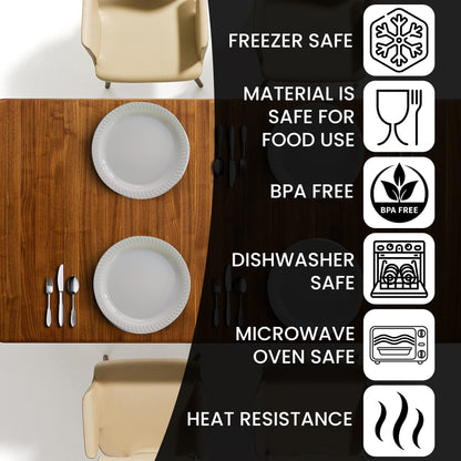 Aspect 100 White Plates, Reusable & Washable, Heavy Duty Dinnerware, Microwave-Safe Crockery - Ideal for Birthday, Parties, Camping, Catering (9 inch Plates, White)