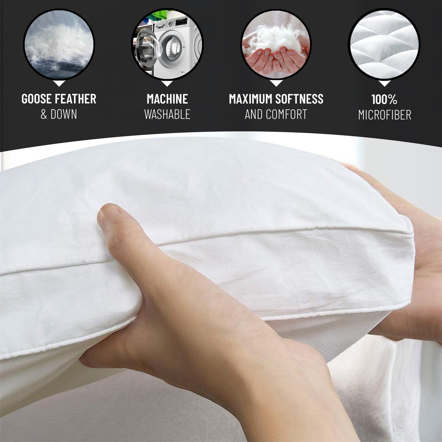 Luxtrous Mattress Topper Single Bed 10cm Premium White Quilted Extra Deep Ultra Fluffy and Breathable With Strong Elastic Bands, Comfort & Supports Restful Sleep