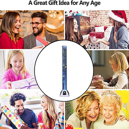 Aspect Sensory Lights Bubble Fish LED Colour Changing LED Light Bubble Fish Mood Lamp with Sturdy Base - Artificial Jelly Fish Sensory Lamp for Home, Work - (90 cm, Silver)