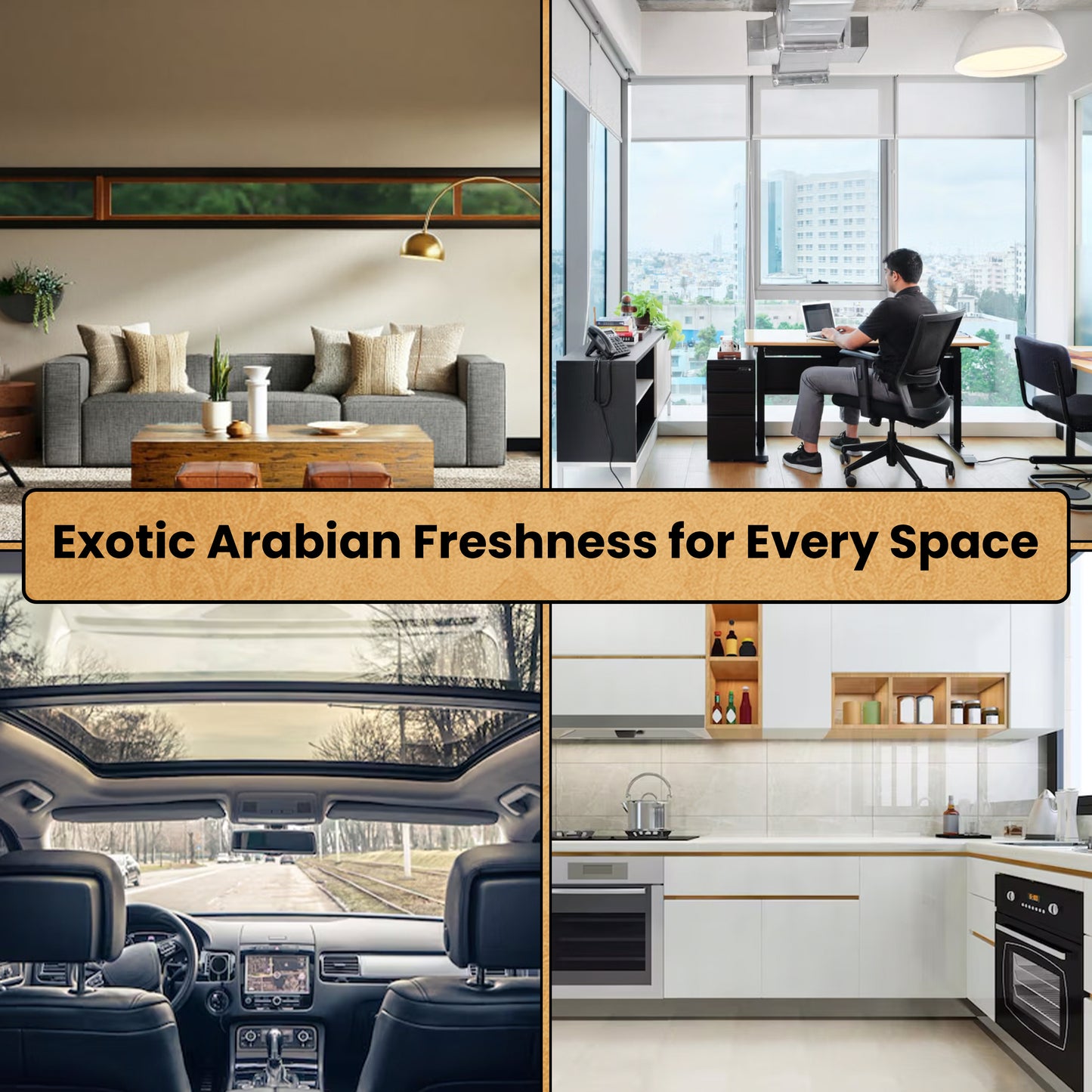 Luxtrous Long-Lasting Dubai Air Fresheners – Alcohol-Free Arabic Air Freshener for Home, Office, Hotel, Car & More | Arabian Air Freshener with Luxury Scent - 300 ml(3 x Areej Al Zahoor)