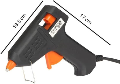 Aspect Hot Glue Gun Mini Fireproof Kit with 100 Glue Sticks 7mm, DIY for School Crafting Arts, Tool, Sealing, Home Repairs, Cards, Cardboard, Plastic and Glass Pistol Design