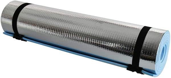 Aspect Camping Mat, 7mm Thick Outdoor Multifunctional Camping Roll Mat with Aluminum Film and Moisture-proof EVA Foam - Ideal for Hiking, Mountaineering, Picnics, and Yoga (Insulated Foam Mat)