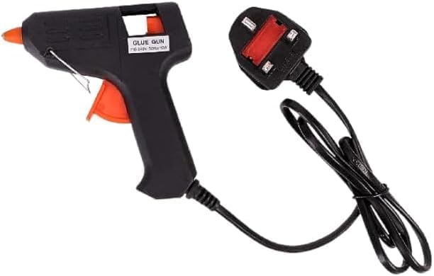 Aspect Hot Glue Gun Mini Fireproof Kit with 100 Glue Sticks 7mm, DIY for School Crafting Arts, Tool, Sealing, Home Repairs, Cards, Cardboard, Plastic and Glass Pistol Design