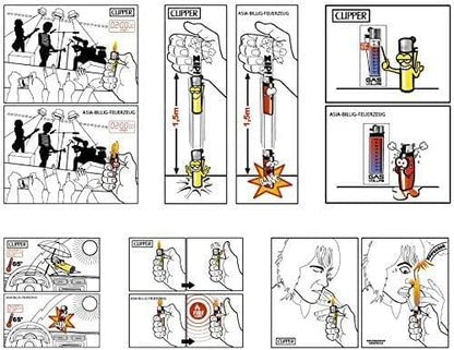 Aspect Clipper Lighter Stylish and Reliable Fire Companion Ultimate Reusable and Eco-Friendly Fire Companion cigarette lighters random Designs