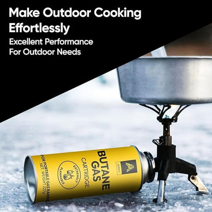 Aspect Camping Gas, Gas Canisters for Camping Stove, Butane Gas Perfect Suitable for Portable Stove, BBQ, Blow Torches Safe and Secure Bottle (Pack of 4)