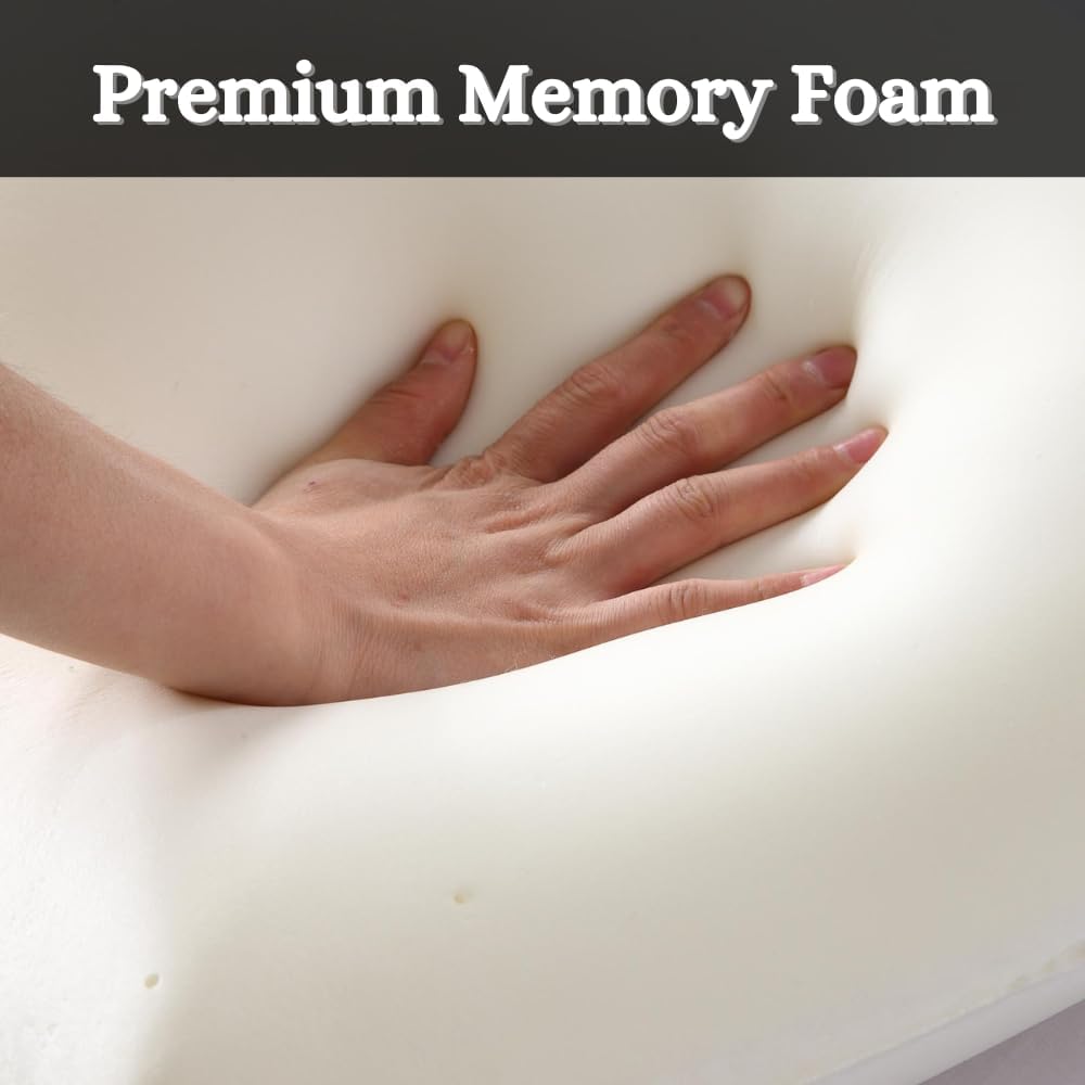 Aspect Bamboo Luxury Memory Foam Pillow Hypoallergenic Pillow for Neck Pain Relief Relax Deep Sleep Anti-Bacterial Premium Support Pillow (1)