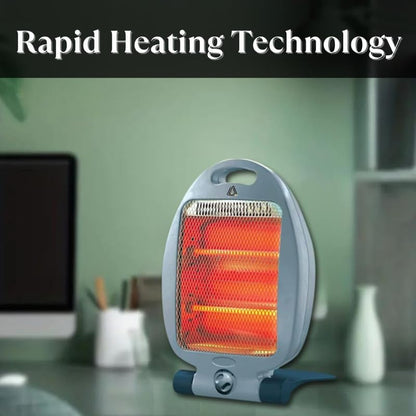 Aspect Halogen Heater - Electric Heater with 3 Heat Setting - Silent Overheat & Tip-Over Protected Room Heaters - Ideal for Home 2 light (800 Watts)