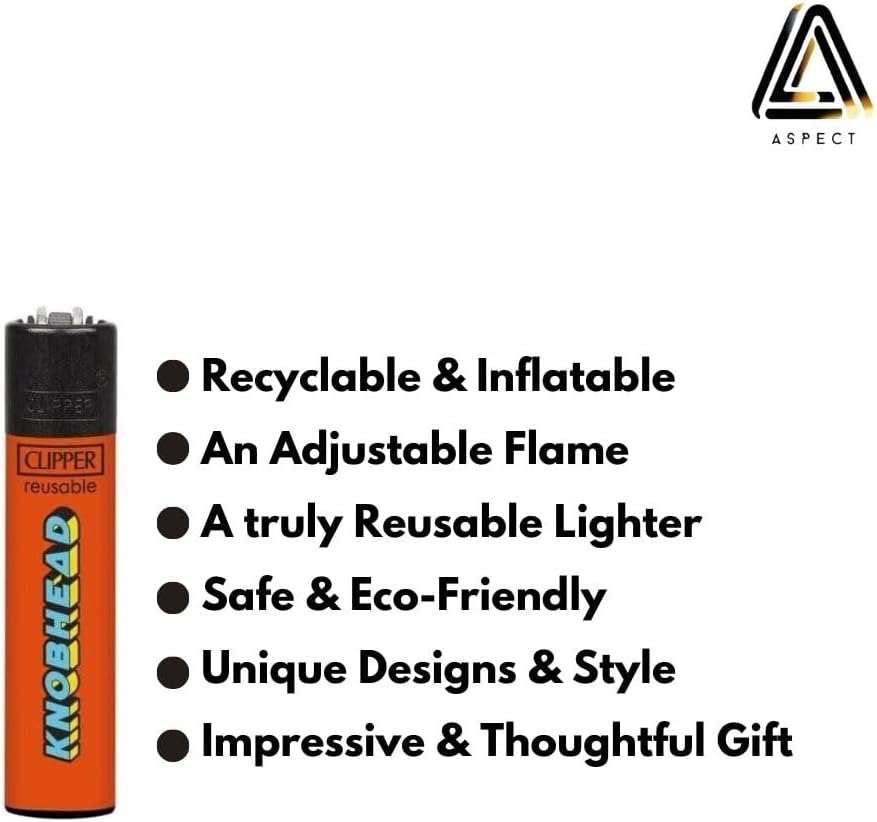 Aspect Clipper Lighter Stylish and Reliable Fire Companion Ultimate Reusable and Eco-Friendly Fire Companion cigarette lighters random Designs