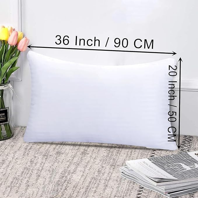 Aspect Luxury Hotel Standard Pillow Standard Size Hotel Quality Soft Pillow for Sleeping Ultra-Bounce Cuddle Support Bed Pillows for Front, Back and Side Sleepers - Hypoallergenic Soft Hollowfibre (1)