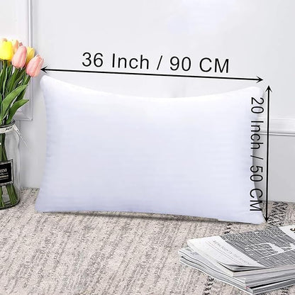 Aspect Luxury Hotel Standard Pillow Standard Size Hotel Quality Soft Pillow for Sleeping Ultra-Bounce Cuddle Support Bed Pillows for Front, Back and Side Sleepers - Hypoallergenic Soft Hollowfibre (1)