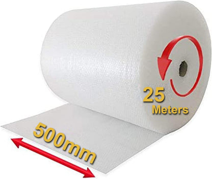 Aspect Bubble Wrap for Moving House | Large Premium Wraps Roll 500mm x 100m | Moving Home Essentials Packaging Glass, Easy Packing, Office and Industrial Use (25 Meter)