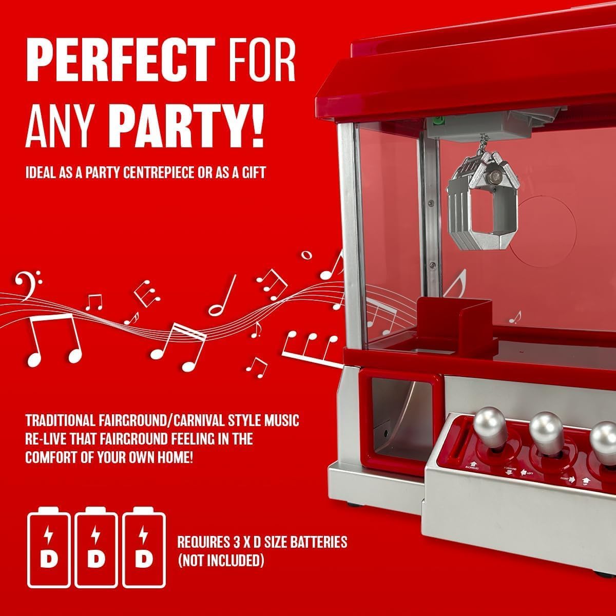 Aspect Candy Grabber Machine Fun Music Catching Candy Machine Plastic Refillable Candy Grabber Catcher with 20 Coins for Adult Kid