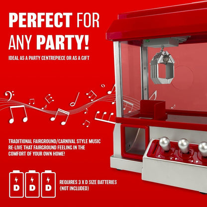 Aspect Candy Grabber Machine Fun Music Catching Candy Machine Plastic Refillable Candy Grabber Catcher with 20 Coins for Adult Kid
