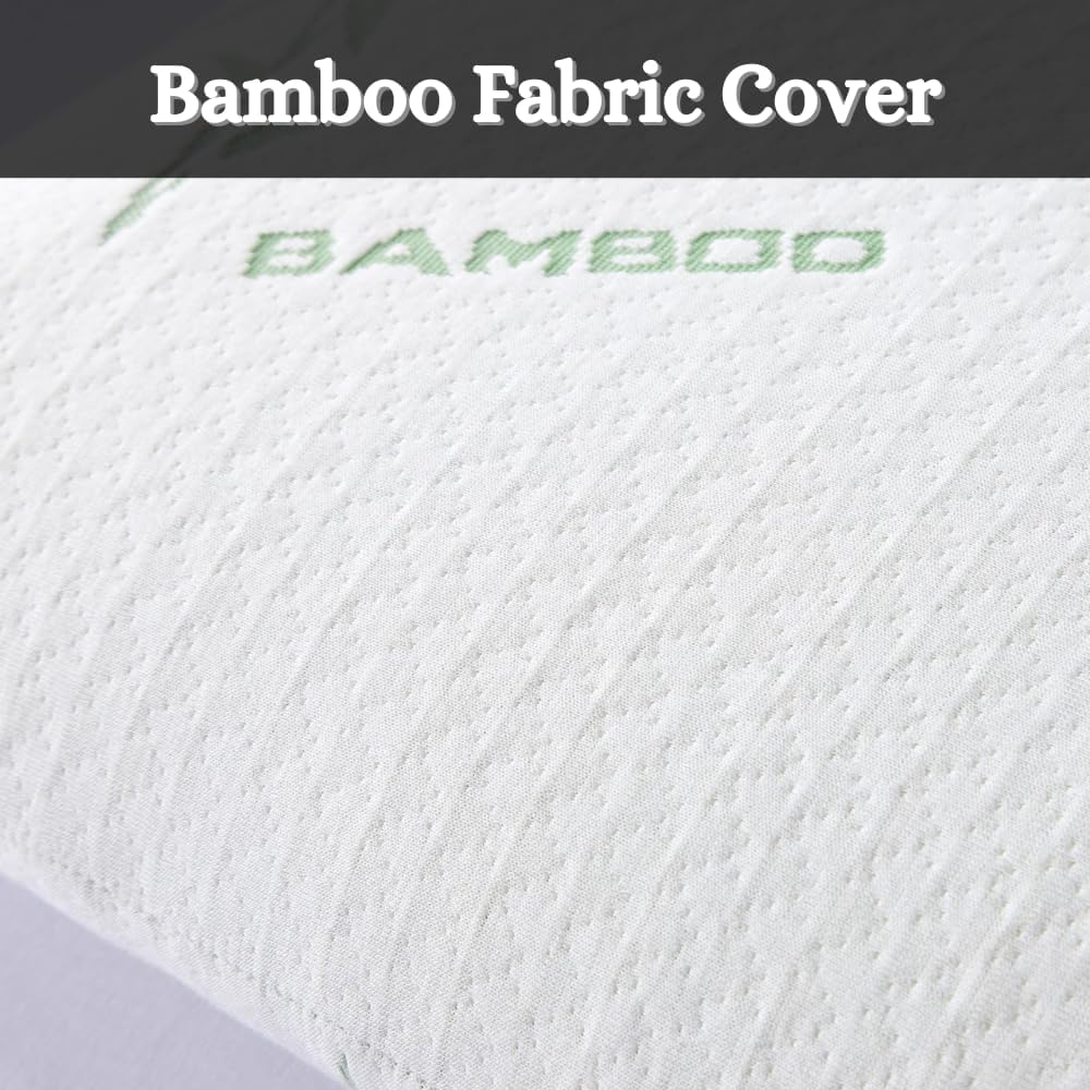 Aspect Bamboo Luxury Memory Foam Pillow Hypoallergenic Pillow for Neck Pain Relief Relax Deep Sleep Anti-Bacterial Premium Support Pillow (1)