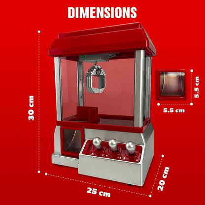 Aspect Candy Grabber Machine Fun Music Catching Candy Machine Plastic Refillable Candy Grabber Catcher with 20 Coins for Adult Kid