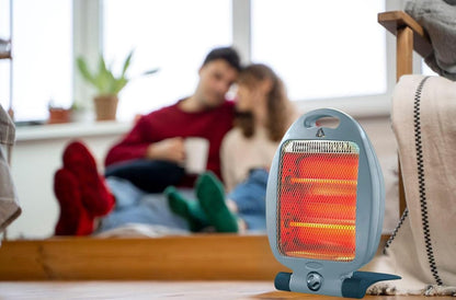 Aspect Halogen Heater - Electric Heater with 3 Heat Setting - Silent Overheat & Tip-Over Protected Room Heaters - Ideal for Home 2 light (800 Watts)