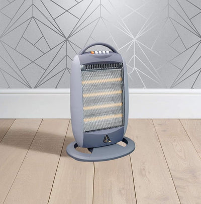 Aspect Halogen Heater - Electric Heater with 3 Heat Setting - Silent Overheat & Tip-Over Protected Room Heaters - Ideal for Home 4 light (1600, Watts)