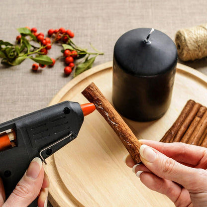 Aspect Hot Glue Gun Mini Fireproof Kit with 100 Glue Sticks 7mm, DIY for School Crafting Arts, Tool, Sealing, Home Repairs, Cards, Cardboard, Plastic and Glass Pistol Design