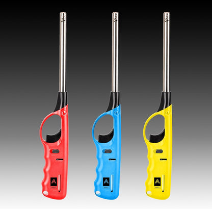 Aspect X3 Refillable BBQ Lighter – Adjustable Flame, Clipper Gas, Multi-Use for Kitchen, BBQ, Candles, Camping & Fireworks (Set of 4)