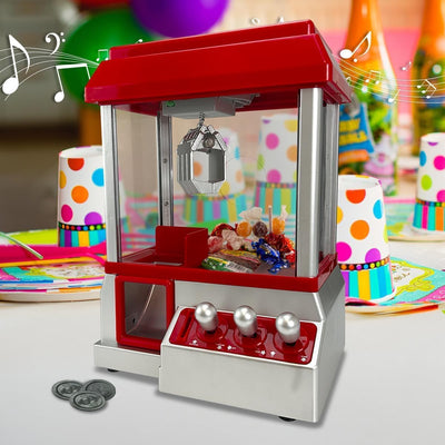 Aspect Candy Grabber Machine Fun Music Catching Candy Machine Plastic Refillable Candy Grabber Catcher with 20 Coins for Adult Kid