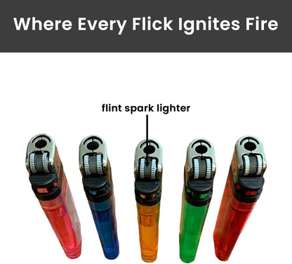 Aspect Multipurpose Disposable Lighters Pack of 20, Multipack Windproof Adjustable Long Lasting Flame, Child Safe Pocket lighters, Gas Lighters Use for Camping, Outdoor BBQ, Candle