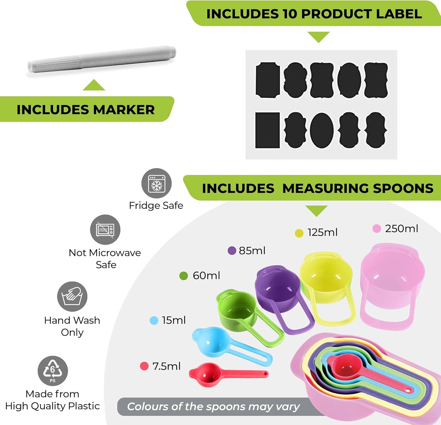 LUXTROUS Heavy Duty Airtight Food Storage Containers – Plastic Multi-Size Storage Jars (3pcs X 1.2L)