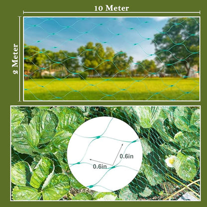 Fine Garden Netting, Plant, Veg, Fruit and Ponds Protection, Cat and Bird Proof Garden Net, Versatile Fine Mesh Garden Netting, Garden Fence Netting, Garden Accessories (1 Pack,10x2M