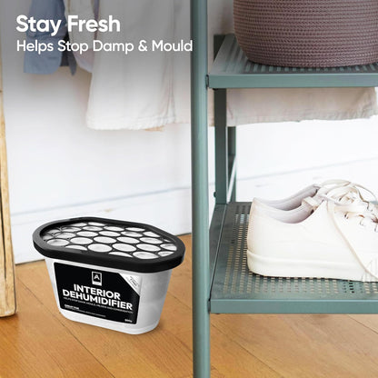 Aspect Dehumidifier 500ml Condensation Remover Moisture Absorber, Dehumidifiers disposable for Damp, Mould, Moisture in Home, Kitchen, Wardrobe, Bedroom, Caravan, Office, Garage, Bathroom -Pack Of 10