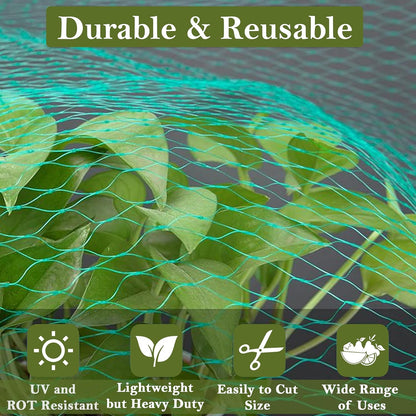 Fine Garden Netting, Plant, Veg, Fruit and Ponds Protection, Cat and Bird Proof Garden Net, Versatile Fine Mesh Garden Netting, Garden Fence Netting, Garden Accessories (1 Pack,10x2M