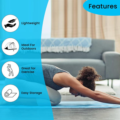 Aspect Camping Mat, 7mm Thick Outdoor Multifunctional Camping Roll Mat with Aluminum Film and Moisture-proof EVA Foam - Ideal for Hiking, Mountaineering, Picnics, and Yoga (Insulated Foam Mat)