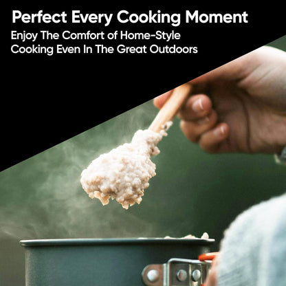 Aspect Portable Camping Stove with Cary Case, Single Burner, Automatic Ignition, Heat Control, Premium Camping Gas Stove, Indoor/Outdoor, Black Caravan