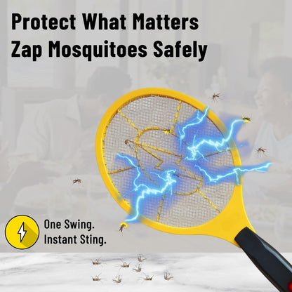 Aspect Electric Fly Zapper, Fly Swatter Battery Operated Handheld 3 Layer Safety Mesh Bug Zapper Racket,Electric Racket Bat Indoor Outdoor Insect Catcher For Killing Insects Flies Bugs for Home,Garden