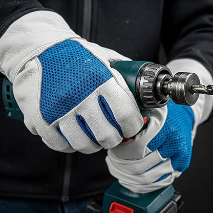 Aspect Garden Gloves for Men & Women, Heavy Duty Leather Garden Gloves, Thornproof & Breathable Work for Weeding, Planting, Pruning, and DIY Outdoor Tasks(XL)