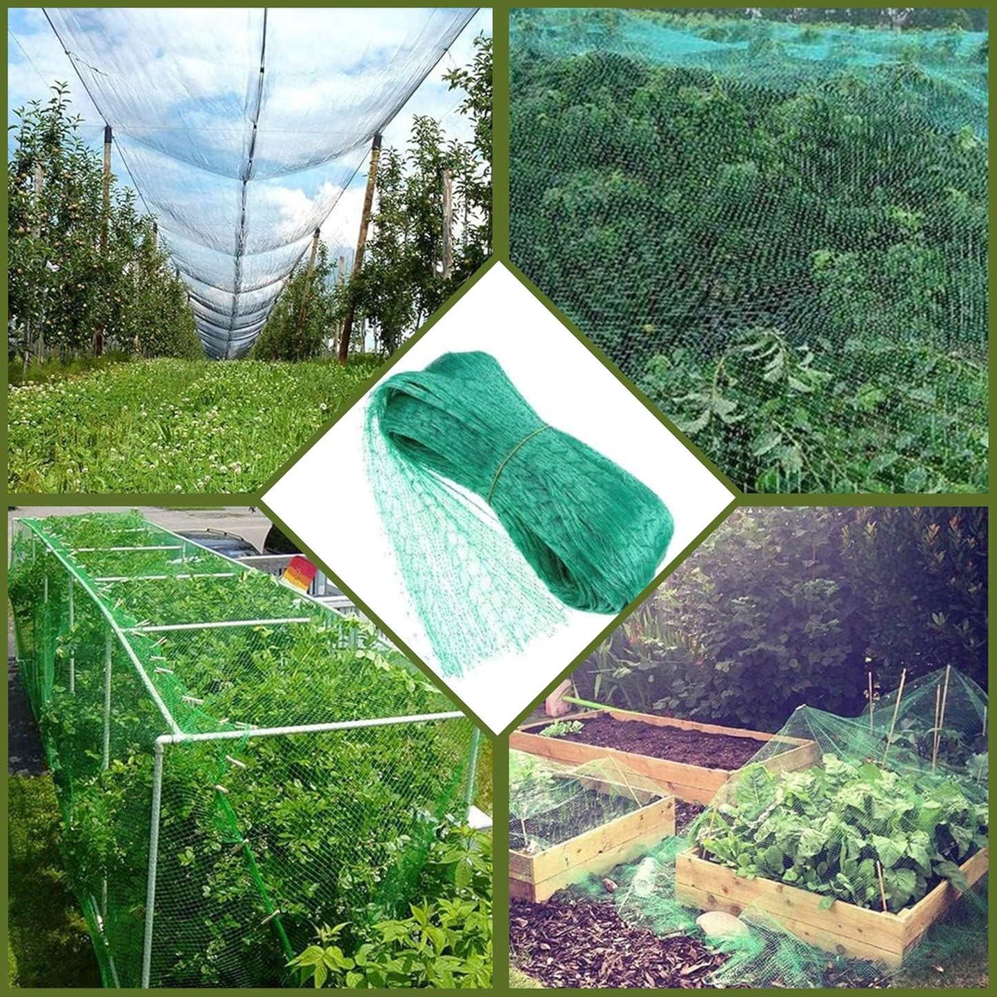 Fine Garden Netting, Plant, Veg, Fruit and Ponds Protection, Cat and Bird Proof Garden Net, Versatile Fine Mesh Garden Netting, Garden Fence Netting, Garden Accessories (1 Pack,10x2M