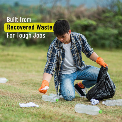 Aspect Black Bin Bags 100 Count Heavy Duty for Household Garbage Capacity 75L–Strong Black Refuse Sacks–Bin Liners for Everyday use, Office, Kitchen, Restaurant–Rubbish Garbage Bags(72x85cm)