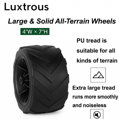 LUXTROUS Folding Outdoor Detachable Trolley Utility Transport Cart Folding Wagon For Camping cart for shopping picnic collapsible garden hand cart with adjustable handles & cover bag (Blue)