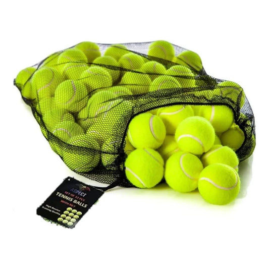 Aspect Practice Tennis Balls, Pressure less Training Exercise Tennis Balls with Easy Transport bag, Soft Rubber Tennis Balls Perfect for Beginners Training Lessons Pet Dog Playing Balls