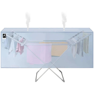 Aspect Heated Clothes Airer Cover Fold out winged Indoor | Low Running Cost Airer 12M drying space | Speed Drying (Heated AIrer Cover)