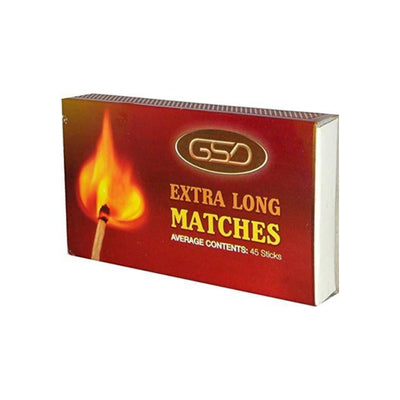 Luxtrous Extra Long Safety Matches 45 Matches Per Box Long-Lasting Camping Matches for Wood Burners, Fire Pits, Ovens, Extra Strong BBQ Fire Lighters (Pack of 6)