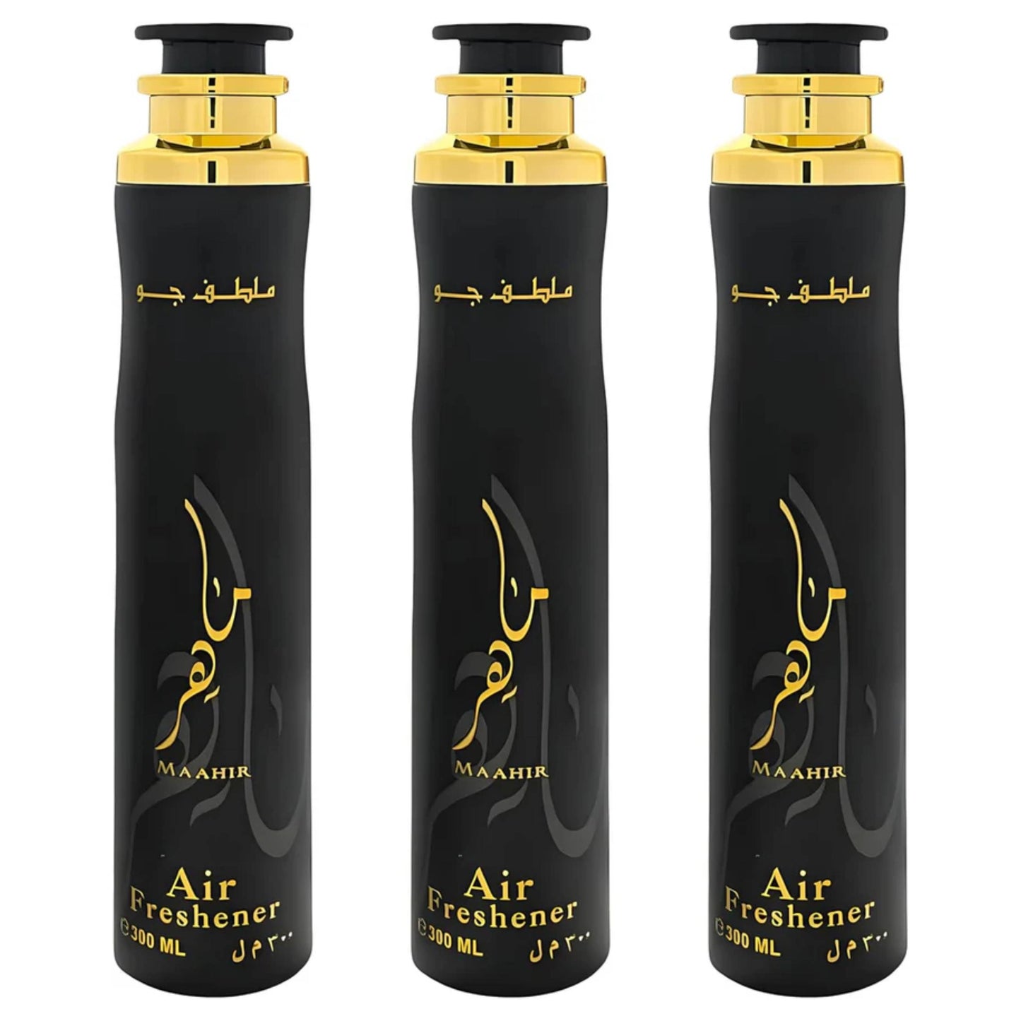 Luxtrous Long-Lasting Dubai Air Fresheners – Alcohol-Free Arabic Air Freshener for Home, Office, Hotel, Car & More | Arabian Air Freshener with Luxury Scent, 300 ml (3 x Maahir)