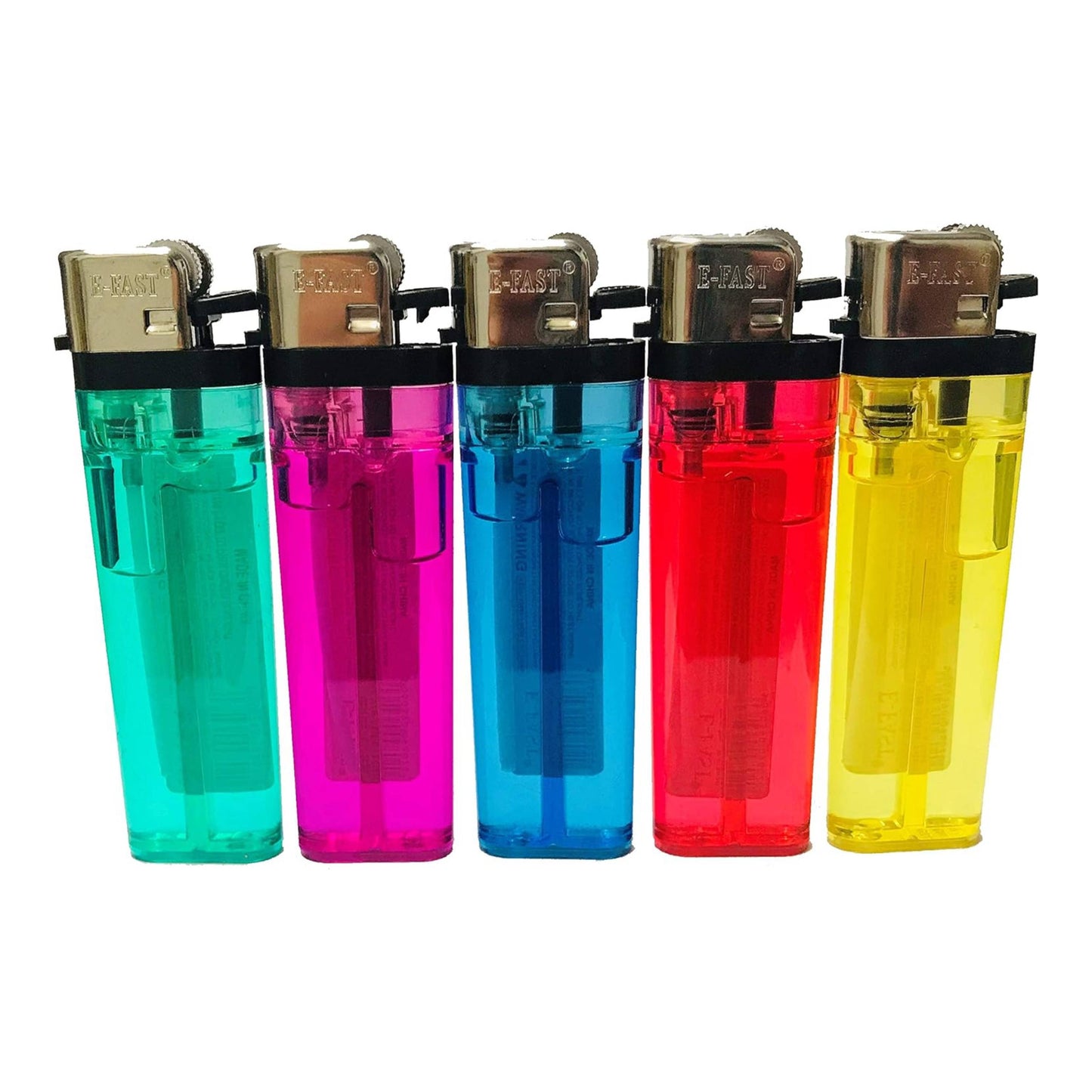 Pack of 5 Disposable Lighters Cigarette Lighters Utility Lighter Child Safe Adjustable Flame